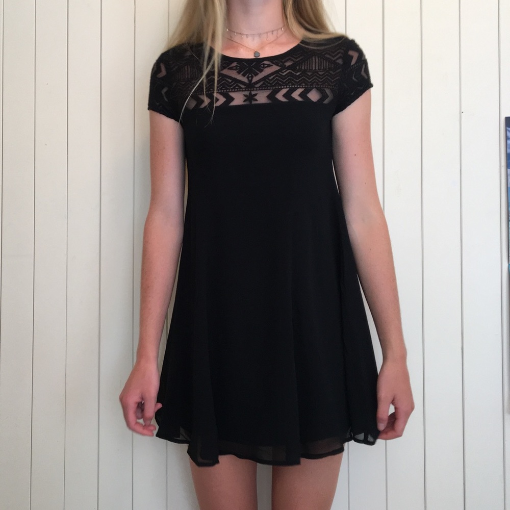 cutout black dress